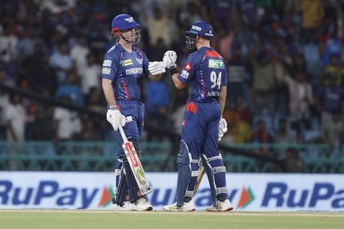 Mitchell Marsh and Aiden Markram stitched together an 87-run opening wicket partnership in LSG's IPL 2025 clash against DC. [P/C: Getty]