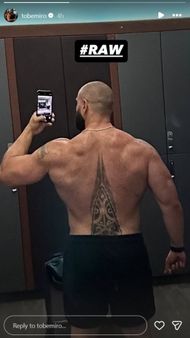 Rusev has returned to RAW (Photographic Credit: Rusev Instagram Story Screenshot)