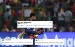 "Nothing but Maxwell 2.0" - Fans brutally troll Rishabh Pant for another failure in MI vs LSG IPL 2025 clash