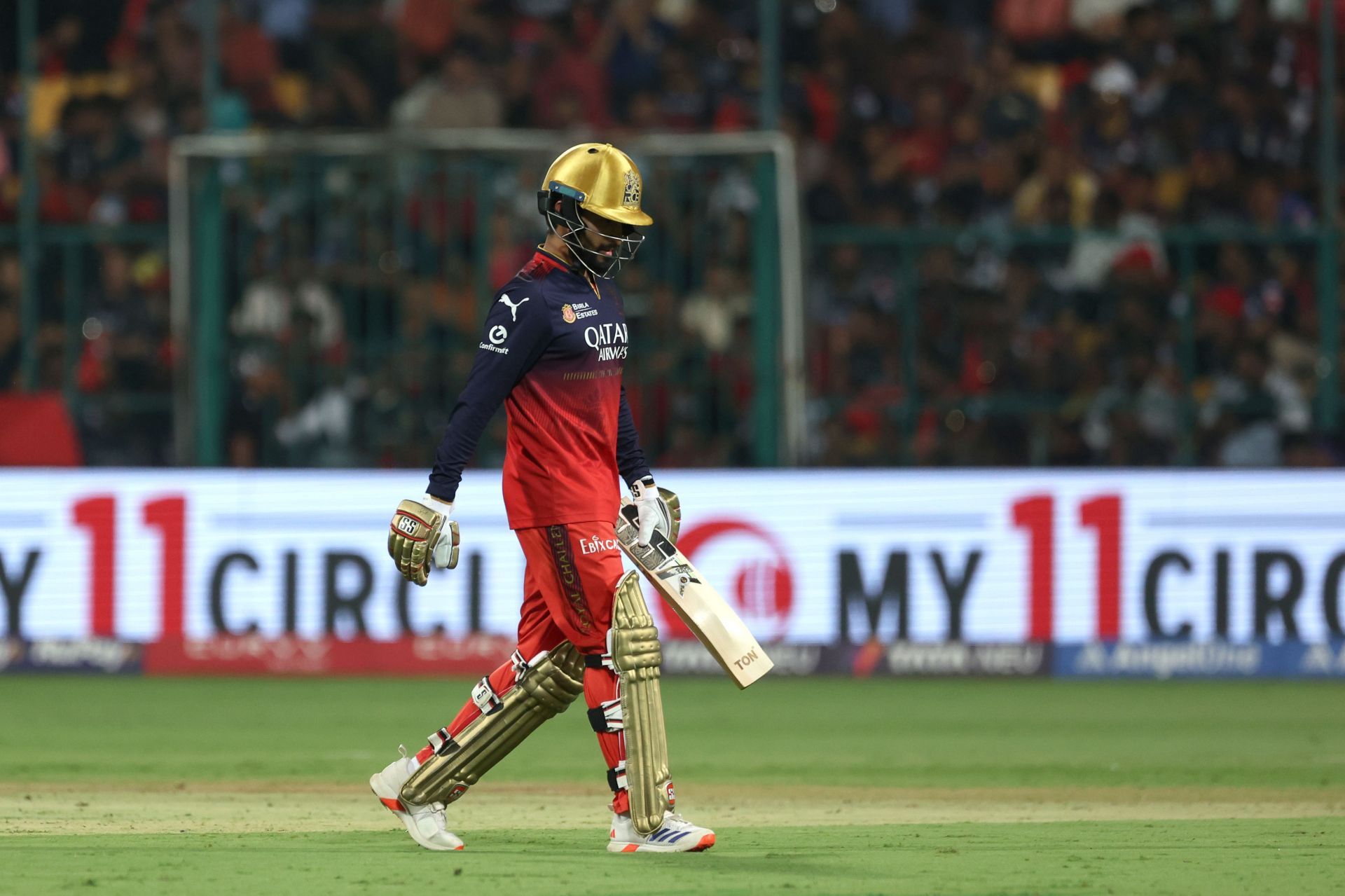 Rajat Patidar has a top score of 25 in his last four innings in IPL 2025. [P/C: Getty]