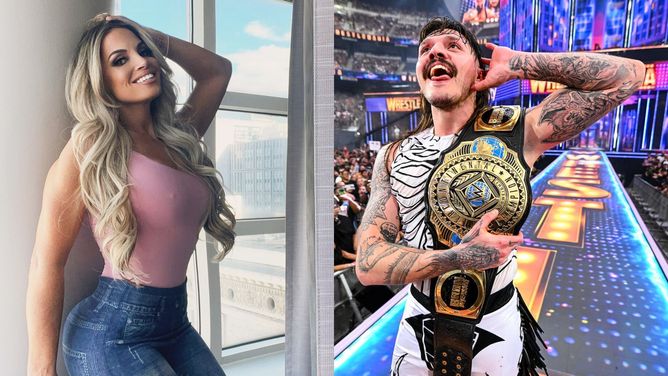 "When I could pick this guy up in my arms" - Trish Stratus has a message for Dominik Mysterio after he wins the WWE Intercontinental Championship