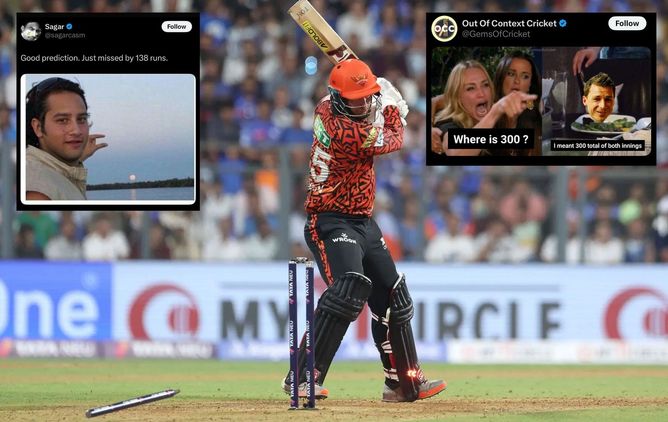 "Delete this" - Social media flooded with hilarious reactions as Dale Steyn's 300-run prediction for MI vs SRH IPL 2025 clash misfires