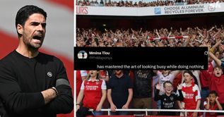 "I cannot defend him", "Mastered the art of looking busy while doing nothing" - Fans slam Arsenal star after 1-0 loss to PSG