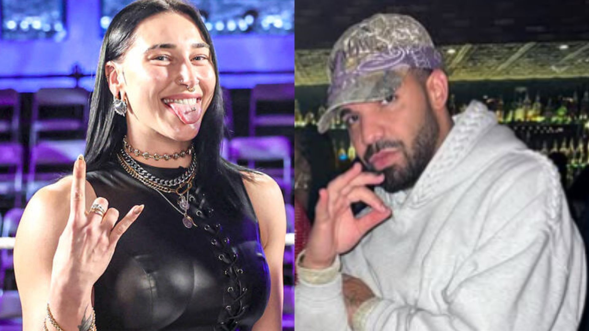 Rhea Ripley (left), Drake (right) (Image Credits: WWE.com, Drake on Instagram)