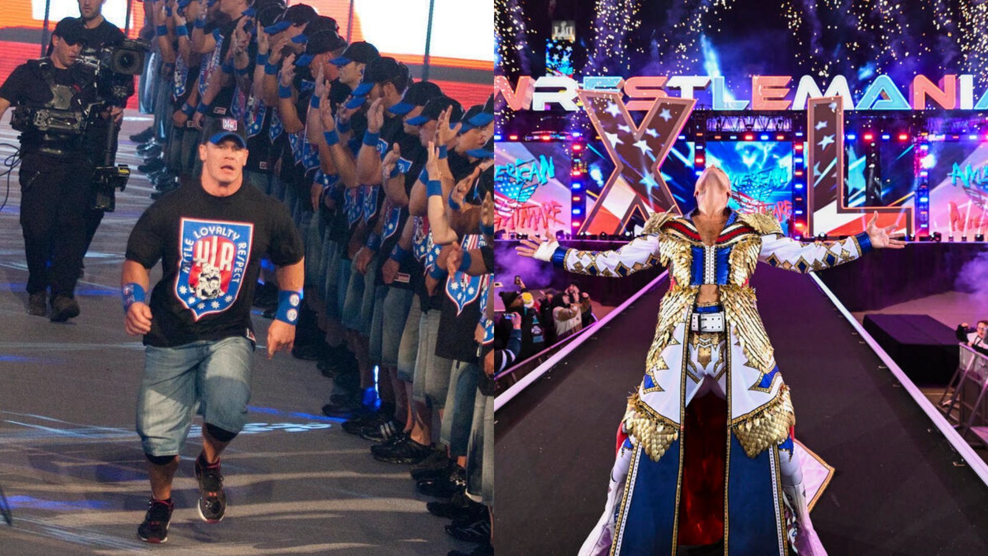 John Cena and Cody Rhodes are no strangers to special WrestleMania entrances [Images from WWE.com]