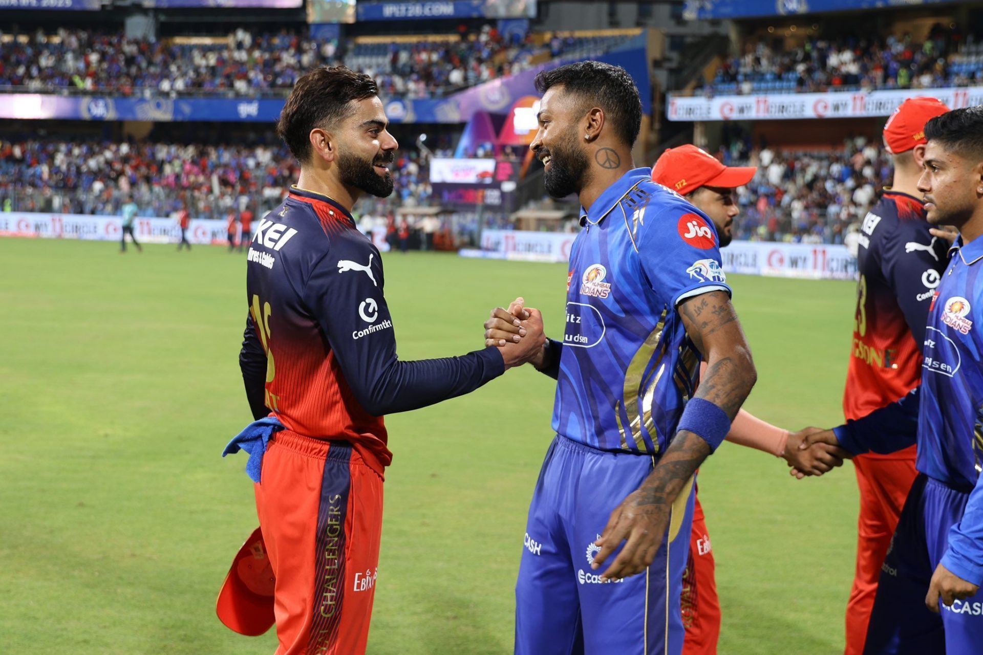 MI vs RCB, IPL 2025, RCB vs MI, Virat Kohli, Hardik Pandya