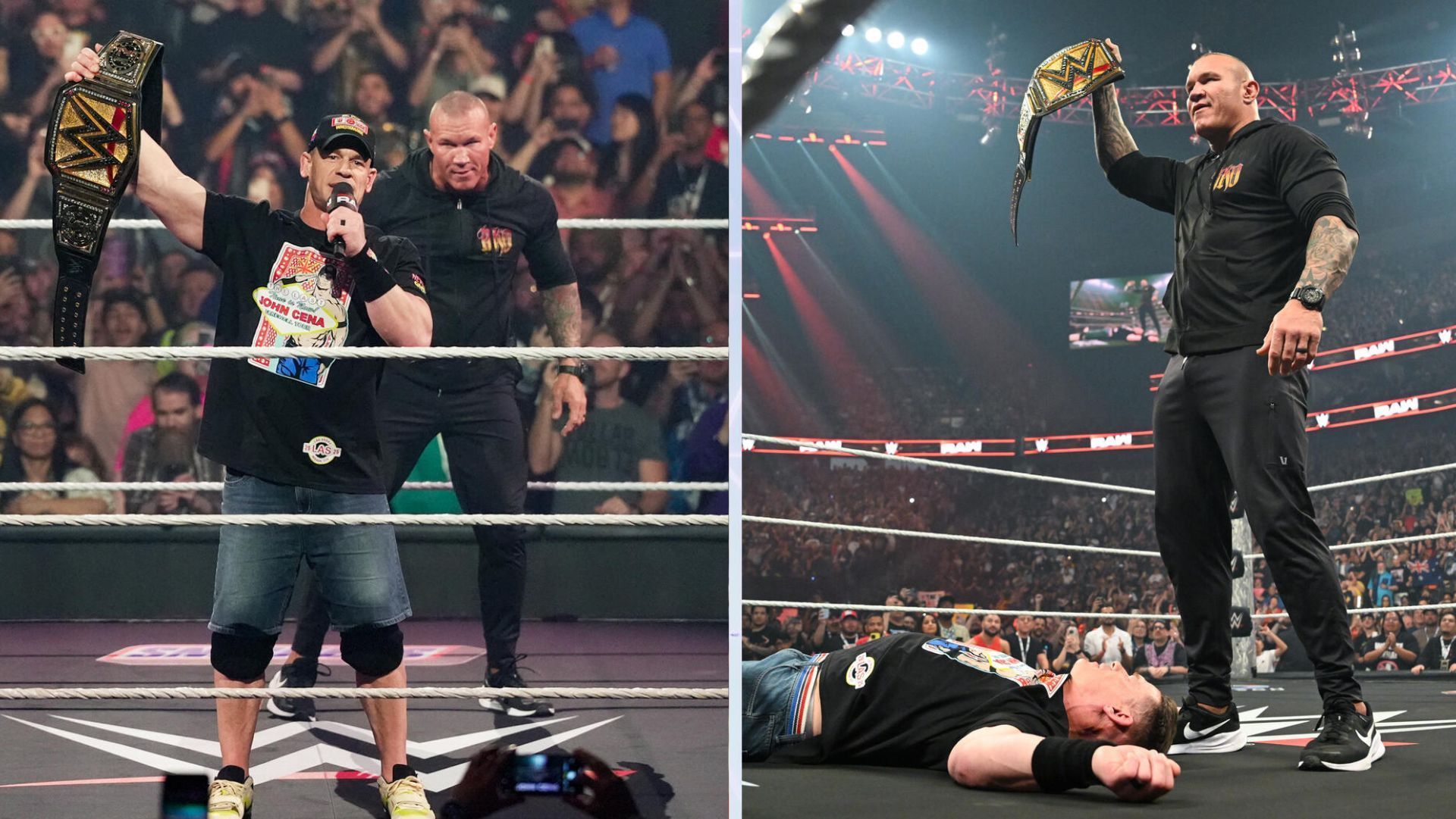 Randy Orton and John Cena last faced each other in 2017. [Images Source: WWE.com]