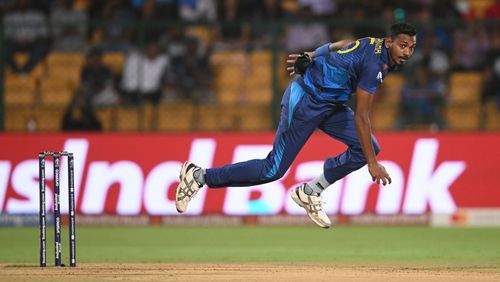 Dushmantha Chameera is one of the overseas seamers in DC's IPL 2025 squad. [P/C: Getty]