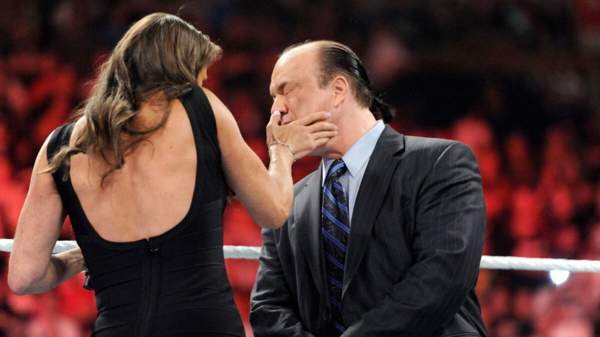 Stephanie McMahon and Paul Heyman worked together on and off-screen (Image credit: WWE.com)