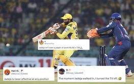 "Isn’t even a player of worth Rs.18 in T20" - Fans slam Ravindra Jadeja for untimely dismissal in LSG vs CSK IPL 2025 clash