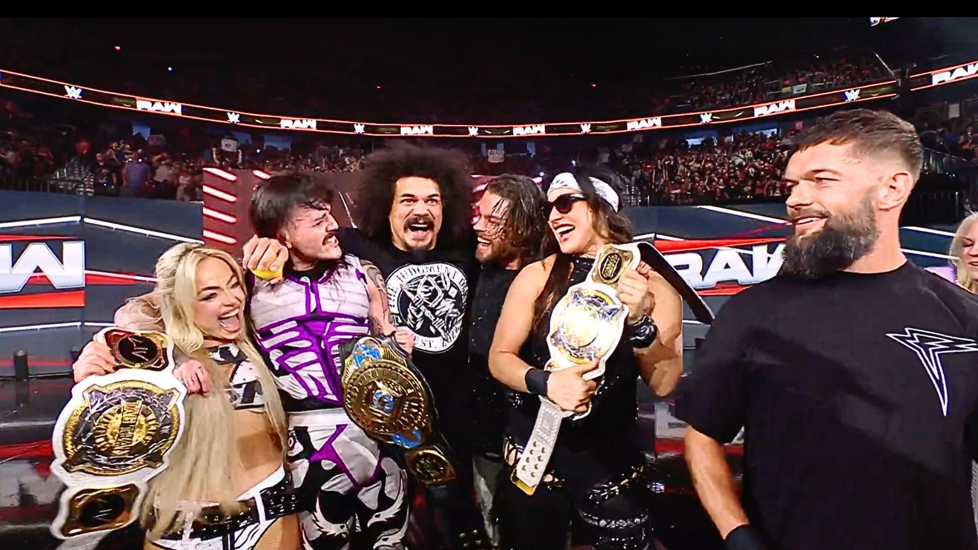 The Judgment Day celebrated with Dominik Mysterio on RAW [Image: WWE.com]