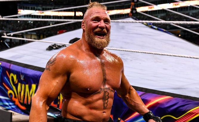WWE star Brock Lesnar resurfaces