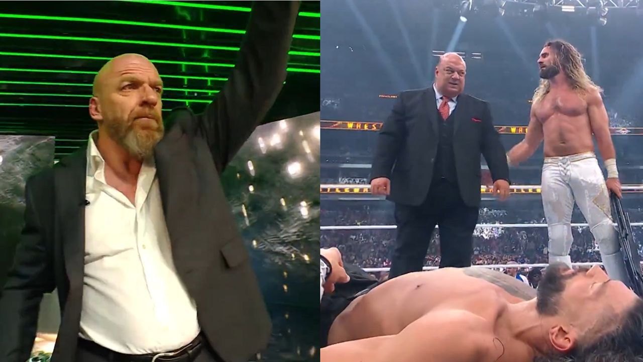 The Game reacts to the main event (via WWE