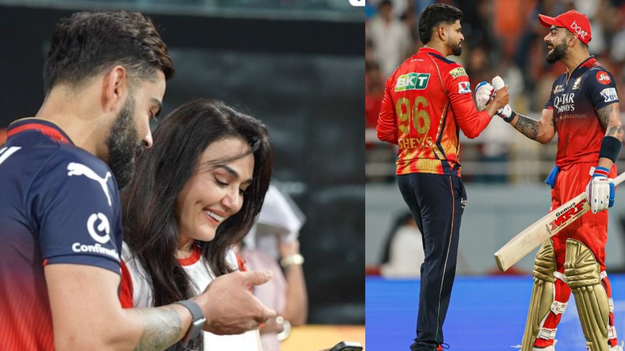 प्रीति जिंटा ने की श्रेयस अय्यर और विराट कोहली की तारीफ  (photo credit: instagram/punjabkingsipl)