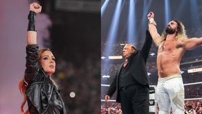 Becky Lynch reacts to Seth Rollins' industry-changing heel turn with Paul Heyman at WWE WrestleMania 41