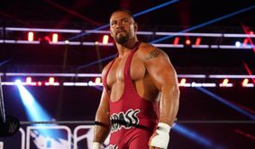 Triple H reacts after Bron Breakker drops his WWE Intercontinental Championship at WrestleMania 41