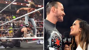 CM Punk sends a message to AJ Lee after Seth Rollins' attack on WWE RAW