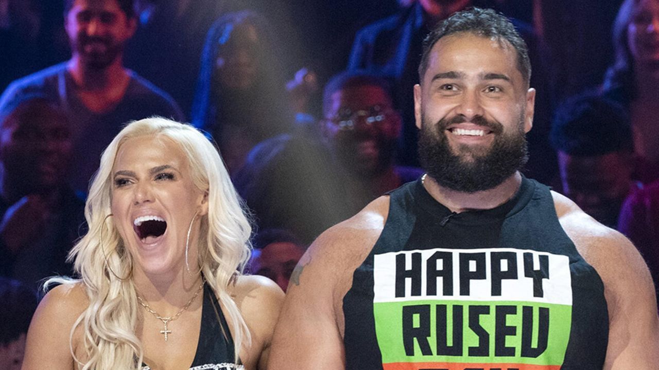 Lana and Rusev (via WWE