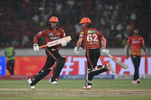 Abhishek Sharma and Travis Head have rarely stitched together a substantial partnership in IPL 2025. [P/C: Getty]