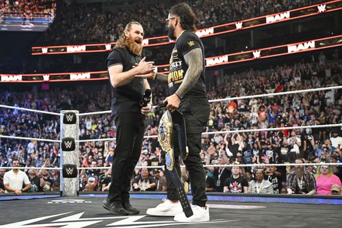 Zayn congratulates Uso on Monday Night RAW - Source: Getty