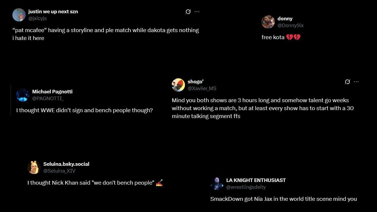 Fans are unhappy with WWE (Credit: Fan reactions via X)