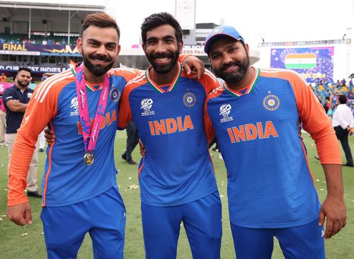 The trio helped India win the 2024 T20 World Cup [Credit: Getty]