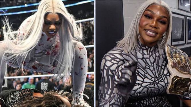 Former champion takes shot at Jade Cargill after getting exposed at Elimination Chamber