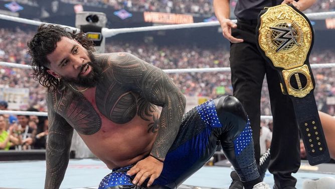 Jey Uso gives a huge shout-out to major WWE names after winning the World Heavyweight Championship at WrestleMania 41