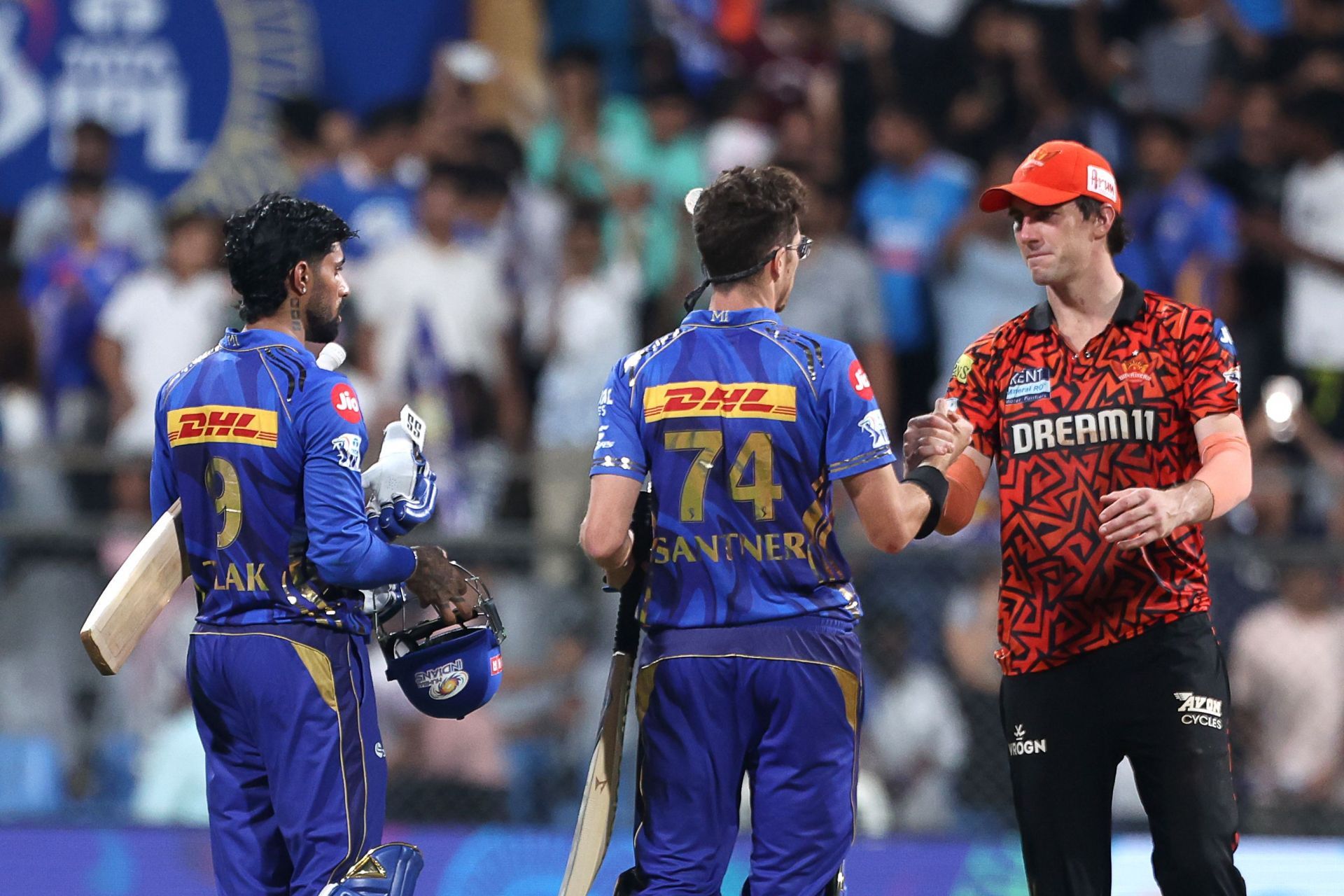 MI registered a four-wicket win in their IPL 2025 home game against SRH. [P/C: Getty]
