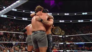 Newly crowned champions react after creating history in WWE (Watch Video)