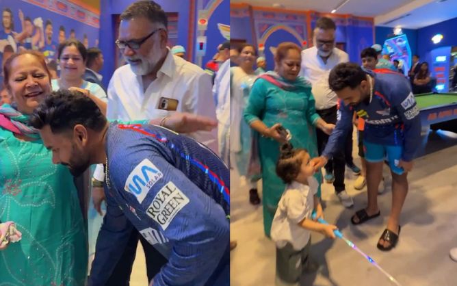 Rishabh Pant meets India Under-19 teammate’s parents after LSG vs MI IPL 2025 match [Watch]