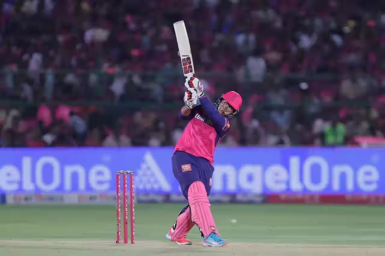 Vaibhav Sooryavanshi struck seven fours and 11 sixes during his 101-run knock. [P/C: iplt20.com]
