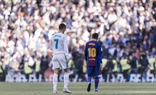 Cristiano Ronaldo (left) and Lionel Messi