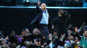 Triple H has a two-word reaction to Drew McIntyre putting Damian Priest through multiple tables