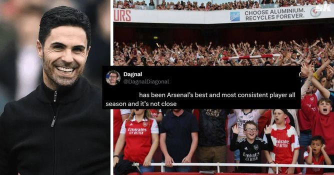 "Easily been player of the season", "This guy is an AI" - Fans hail Arsenal star for his showing in 1-0 win over Newcastle