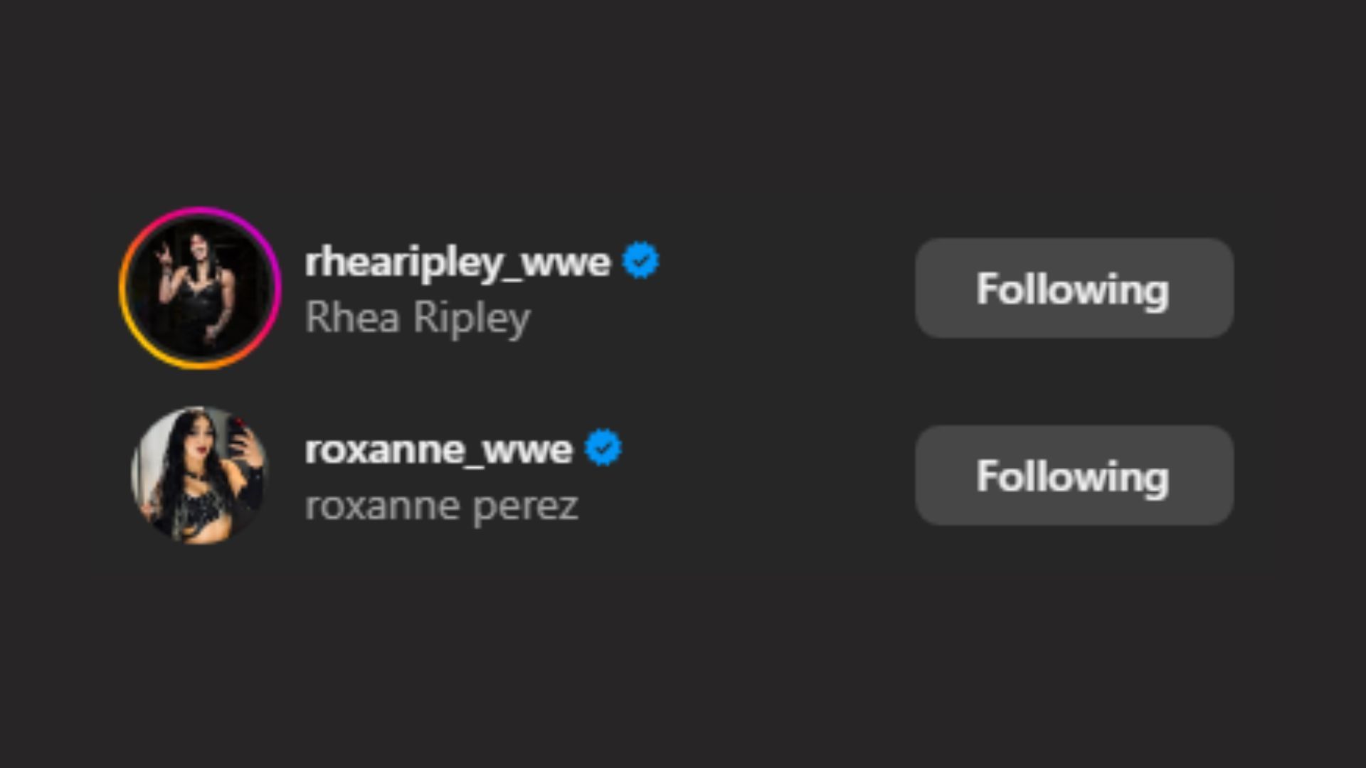 Rhea Ripley and Roxanne Perez liked the post! [Image credit: Dominik Mysterio&#039;s Instagram]