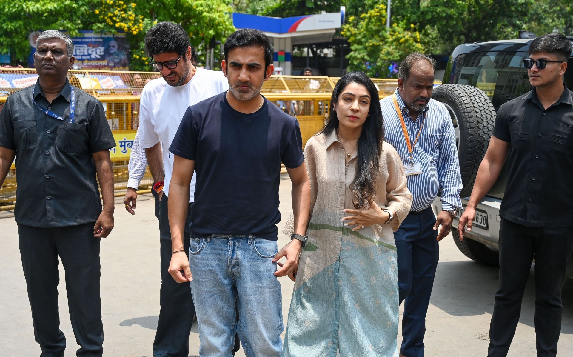 Gautam Gambhir And Wife Visit Siddhivinayak Temple In Mumbai - Source: Getty