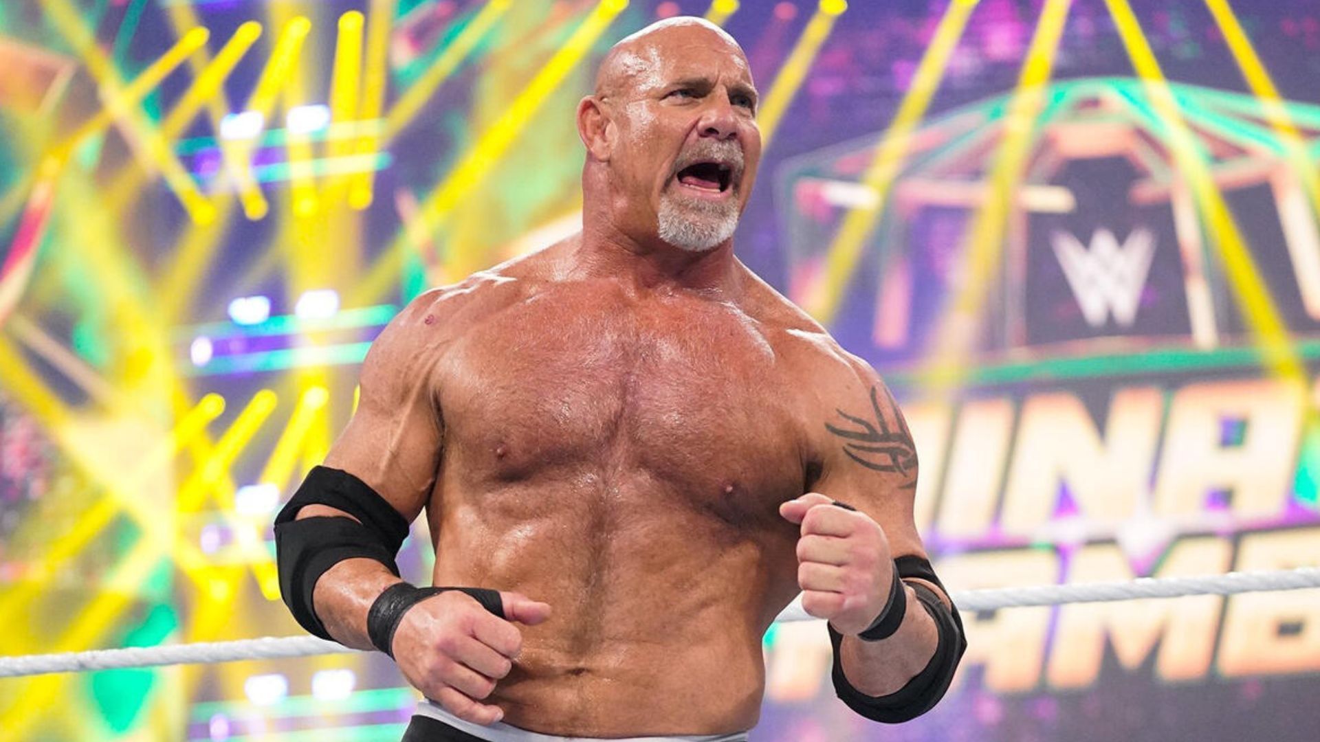 Goldberg is a former two-time Universal Champion! [Image credit: WWE.com]