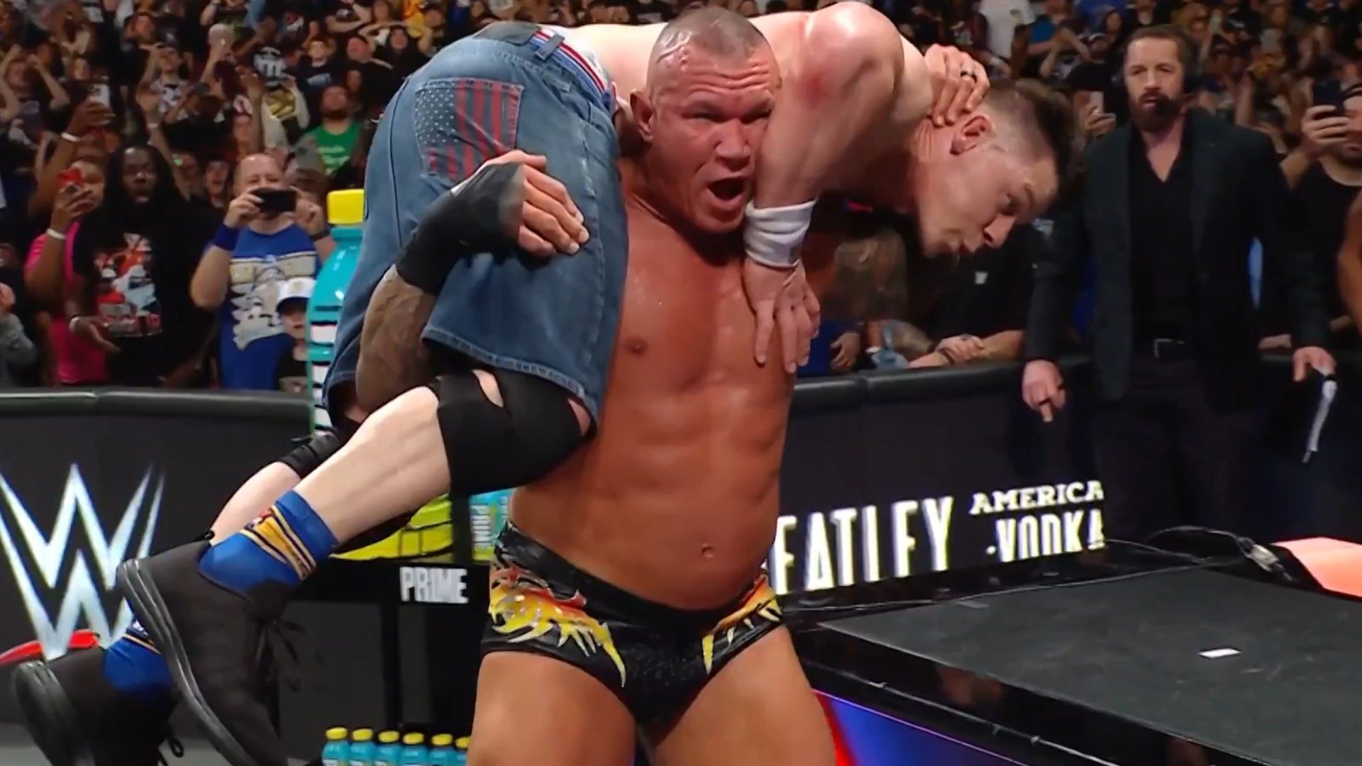 Randy Orton and John Cena at Backlash