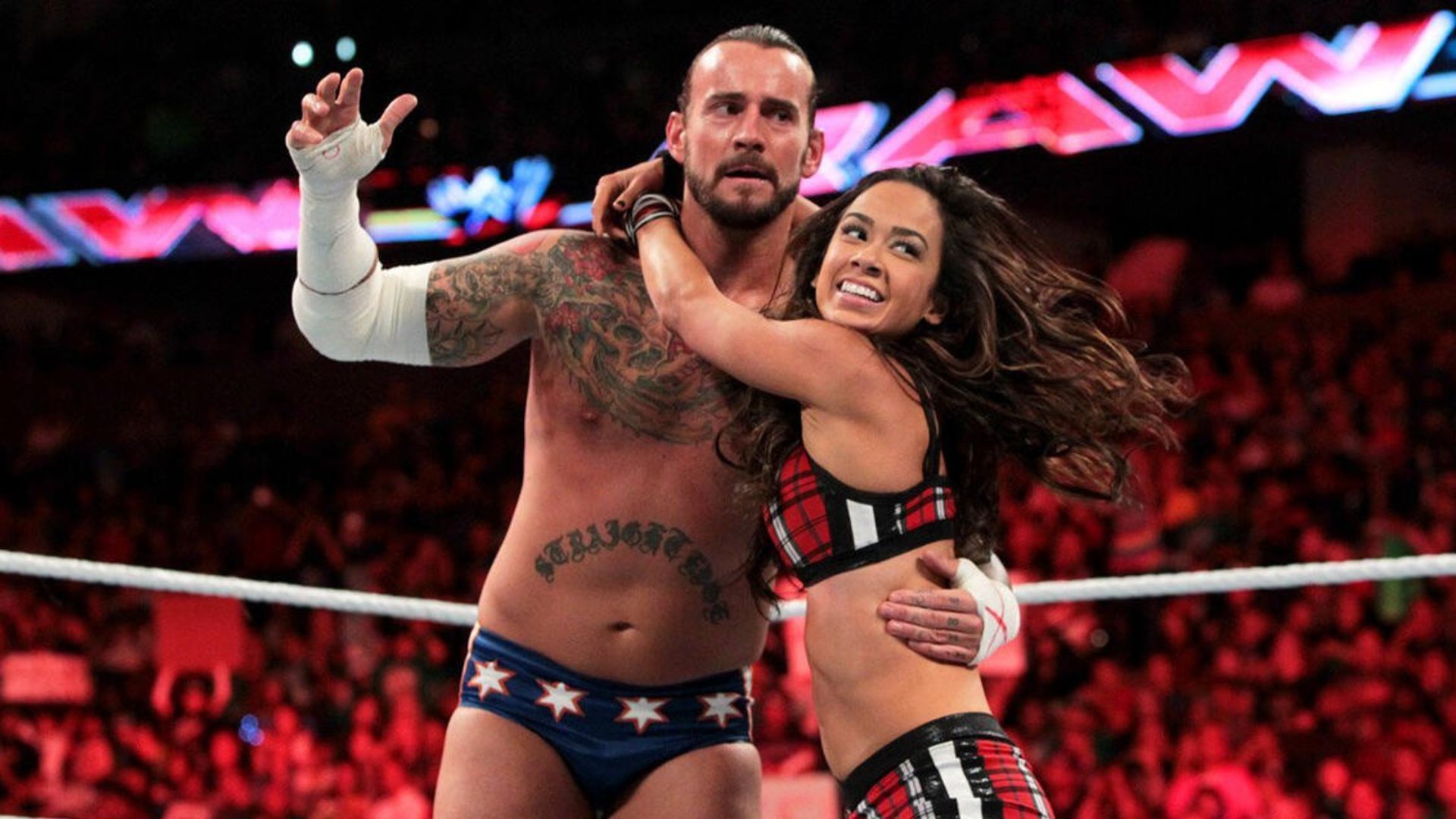 Punk and Lee got married in 2014. [Image credit: WWE.com]