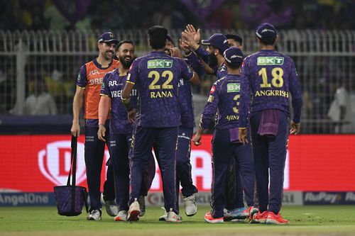KKR have won only five of their first 12 games in IPL 2025. [P/C: Getty]