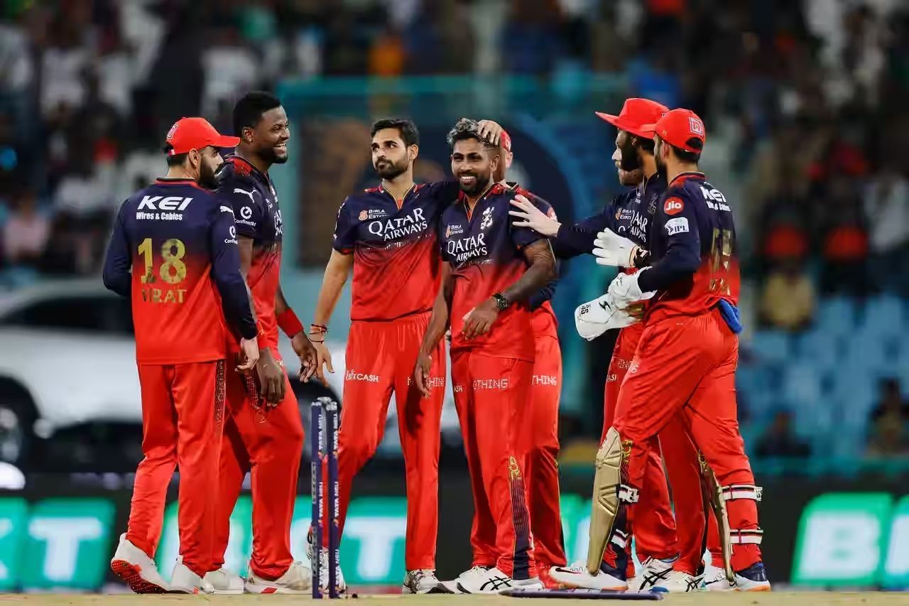 RCB clinched a spot in IPL 2025 Qualifier 1 with a win against LSG. [P/C: iplt20.com]