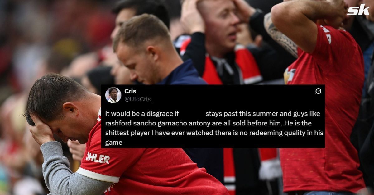 Manchester United fans were disappointed with one player (not in picture) after the latest defeat