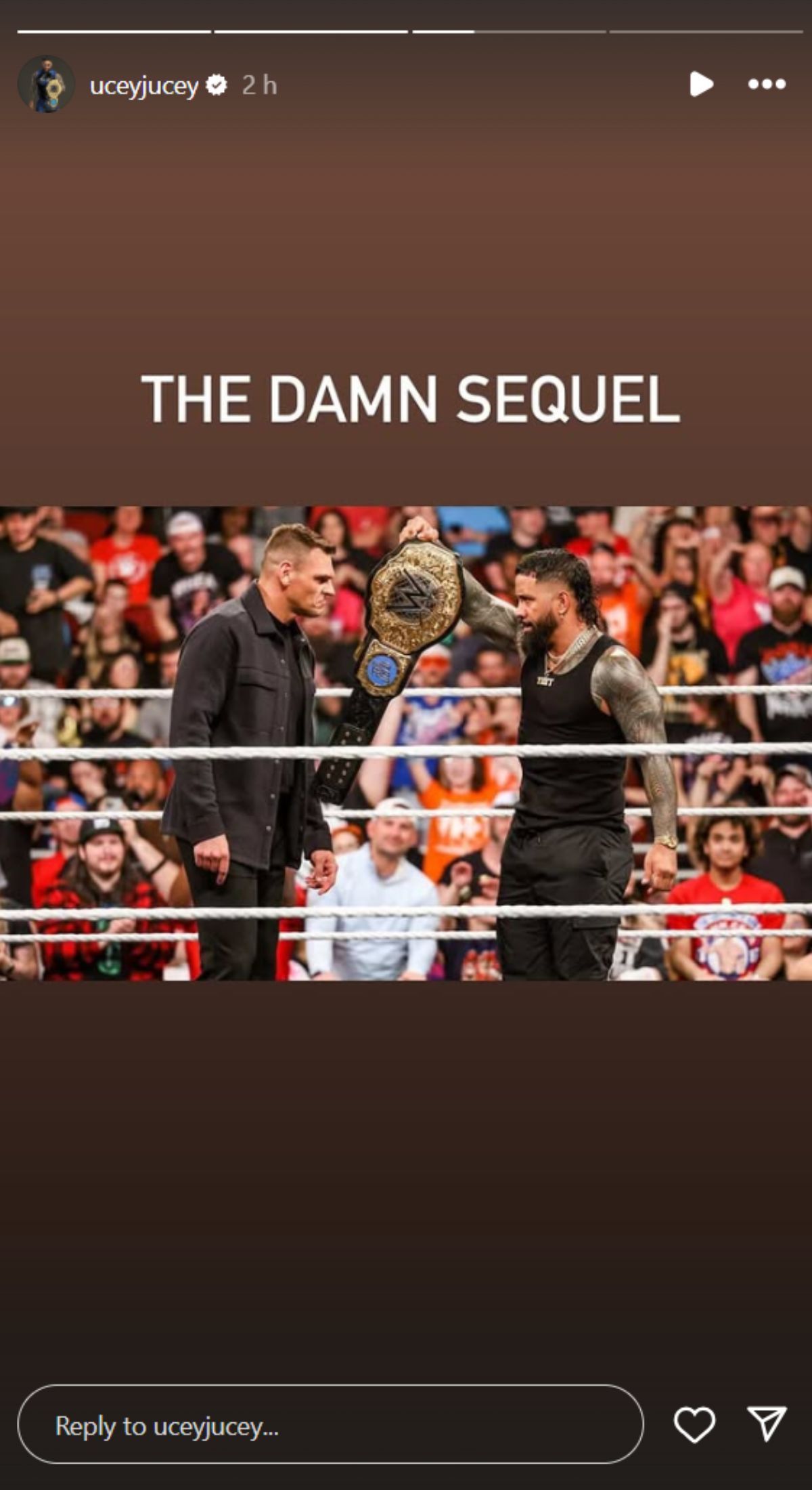 Jey Uso dropping massive tease [Photo credits: WWE Superstar&#039;s Instagram story]