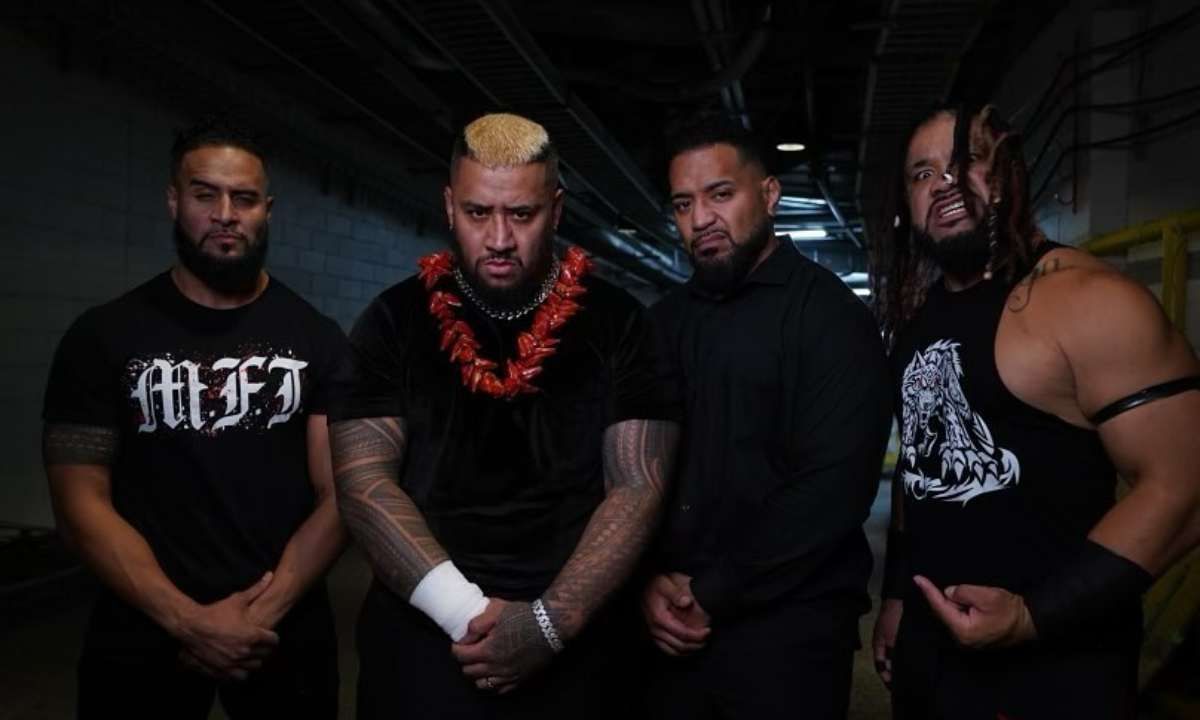 From left: Tama Tonga, Solo Sikoa, Tonga Loa and Jacob Fatu. [Photo credit: WWE.com]