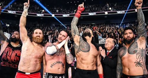 The OG Bloodline wins against Bloodline 2.0 [Image Credits: wwe.com]