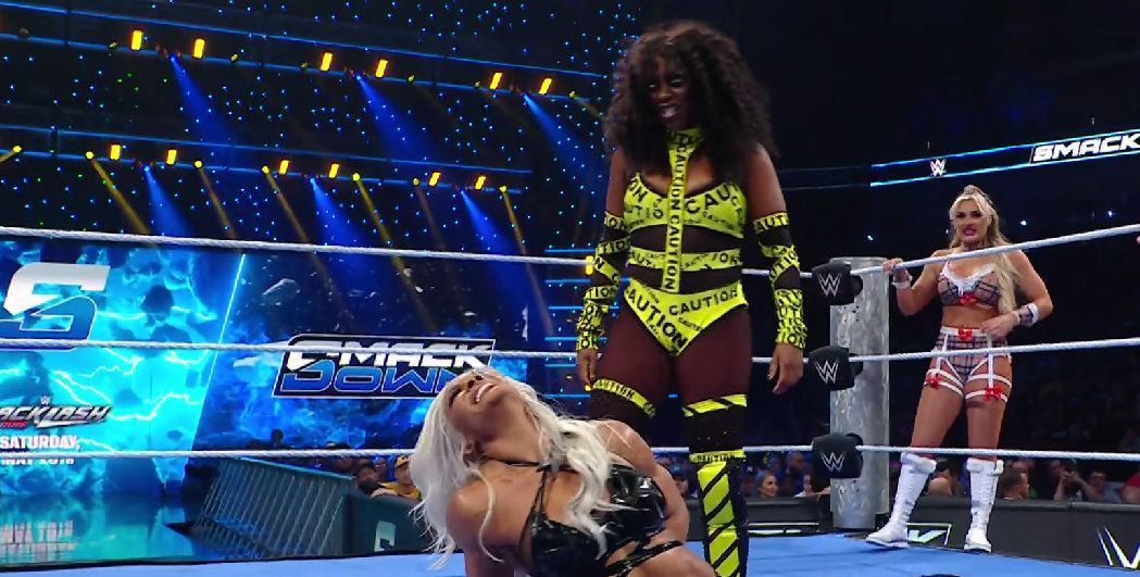 Tiffany vs Naomi vs Jade [Image Credits: wwe.com videos]