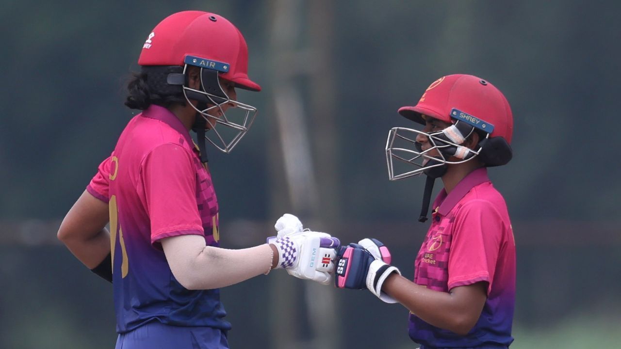 UAE vs QAT, UAE All Retired out