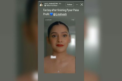 Yuzvendra Chahal posts cute comment for RJ Mahvash (Image via Instagram-yuzi_chahal23)