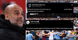 “Same mistake against Chelsea in the CL final”, “Pep is starting with his rubbish” - Fans spot problem with Manchester City line-up for FA Cup final